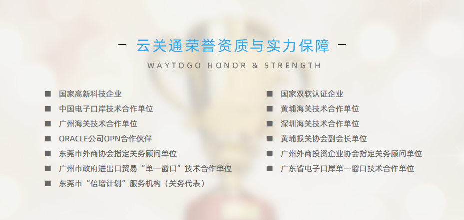云關(guān)通榮譽(yù)資質(zhì)